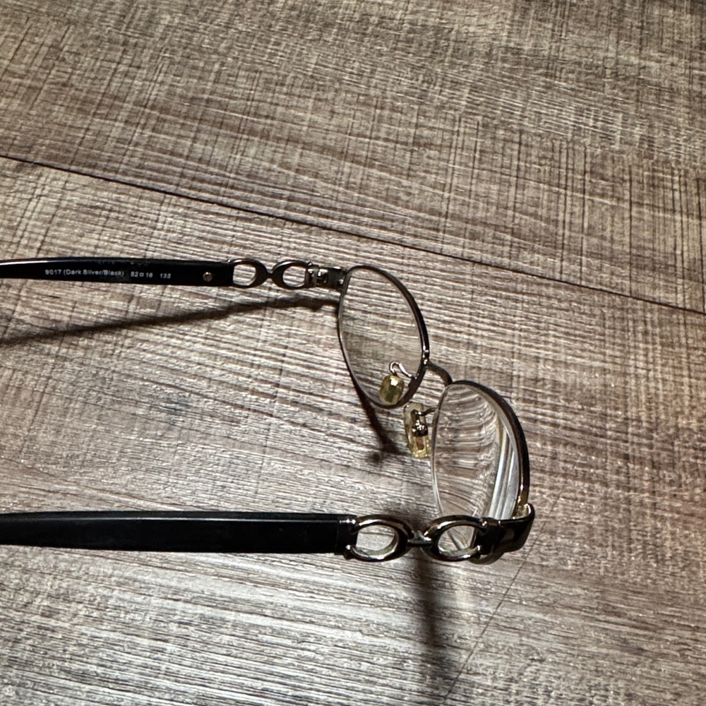 Coach Silver and Black Eyeglasses - Picture 5 of 8